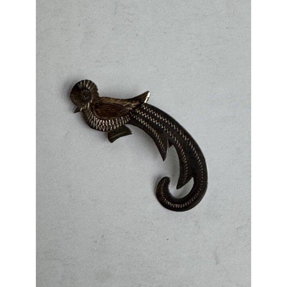 Vintage Sterling Silver Bird Brooch Pin Intricate Design 925 1 1/4" 1.25g - Picture 3 of 12